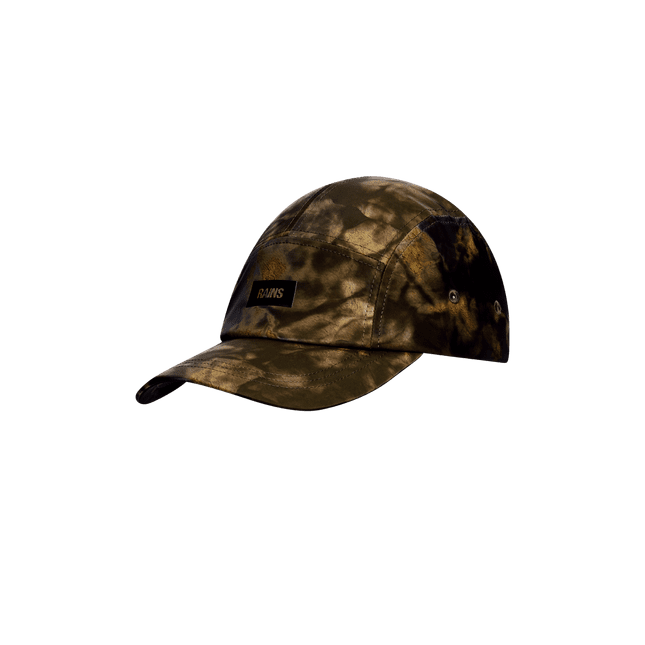 RAINS 5 Panel Cap waterproof mottled brown Muddy