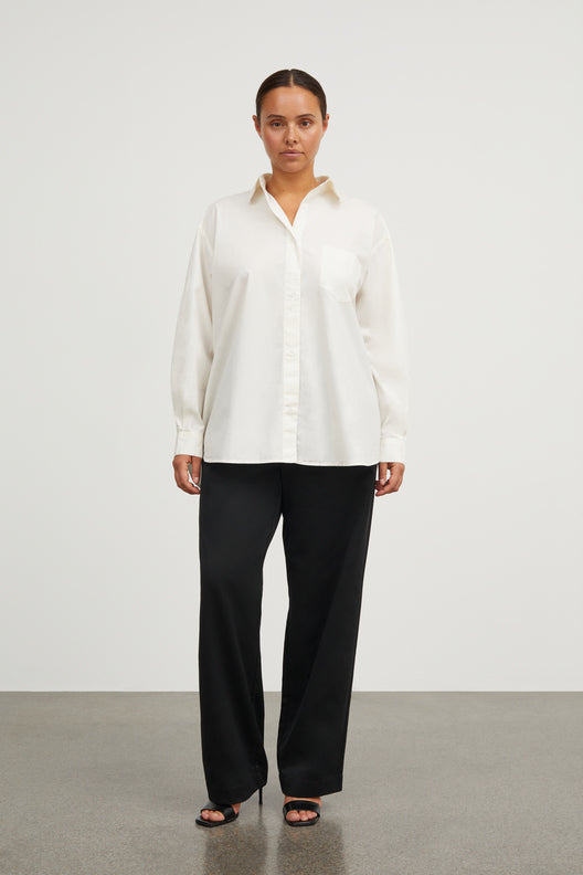 SKALL STUDIO light cream off white oversized edgar shirt button down