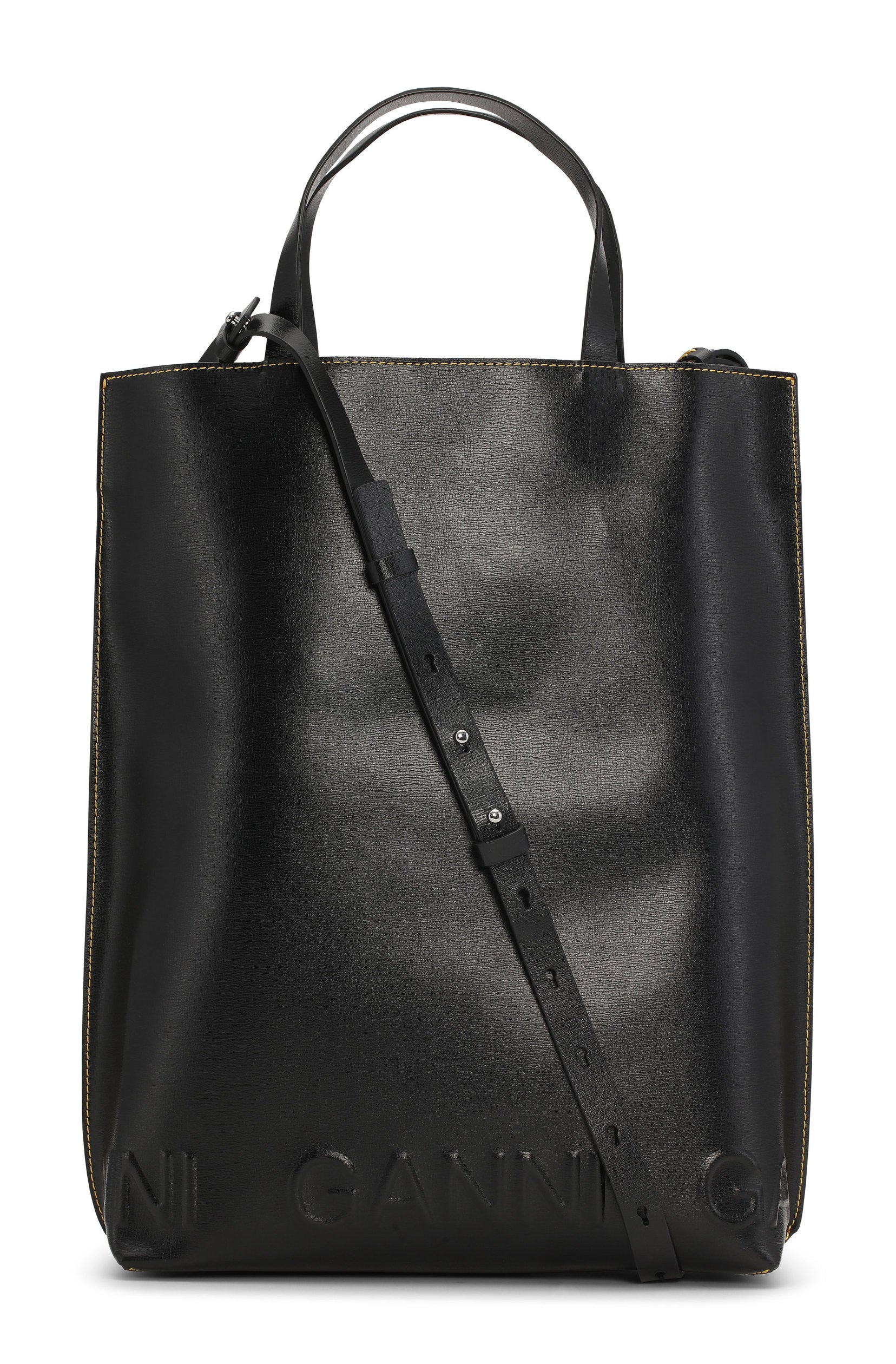 Medium banner 2025 leather tote