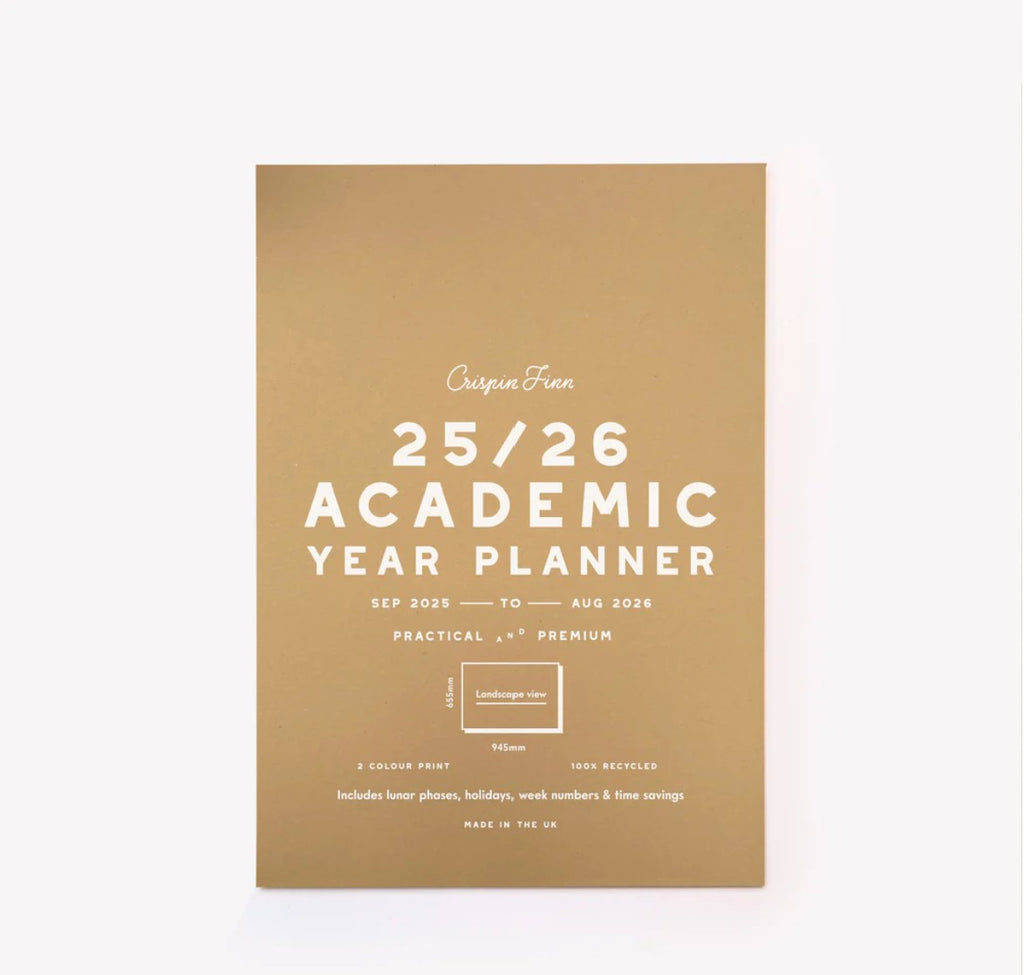 Crispin Finn large scale 2025 2026 Academic Year Wall Planner 
