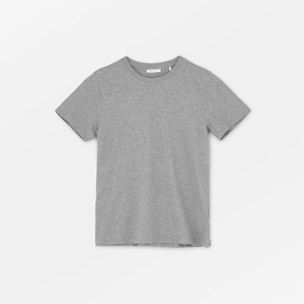 Skall Studio classic core Andy T-shirt mid grey melange organic cotton