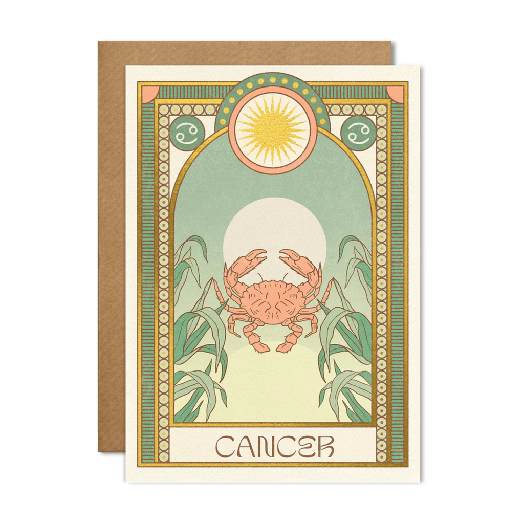 cai & jo zodiac horoscope greeting card cancer