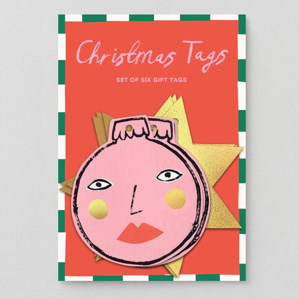 face and star gift tags Rosy Nicholas for Wrap Magazine