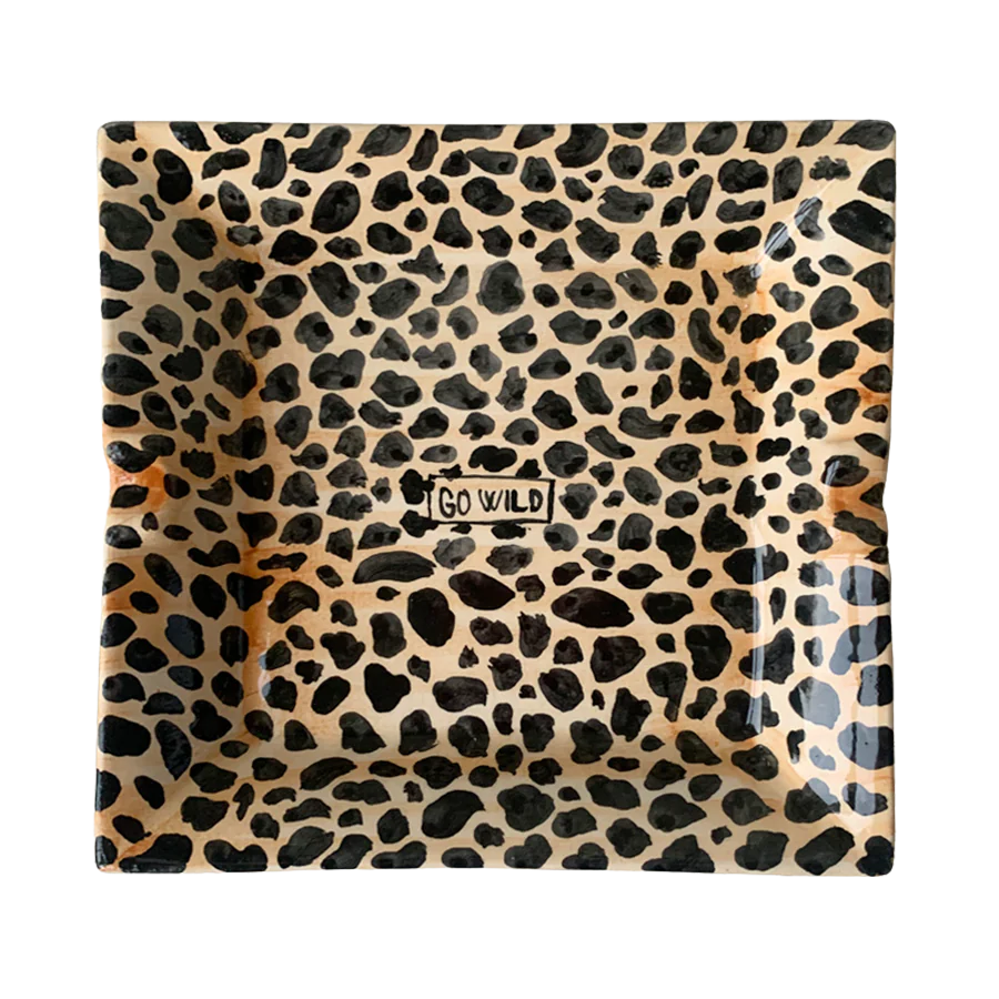 musae studio italy italian ceramic GO WILD Trinket Tray ashtray