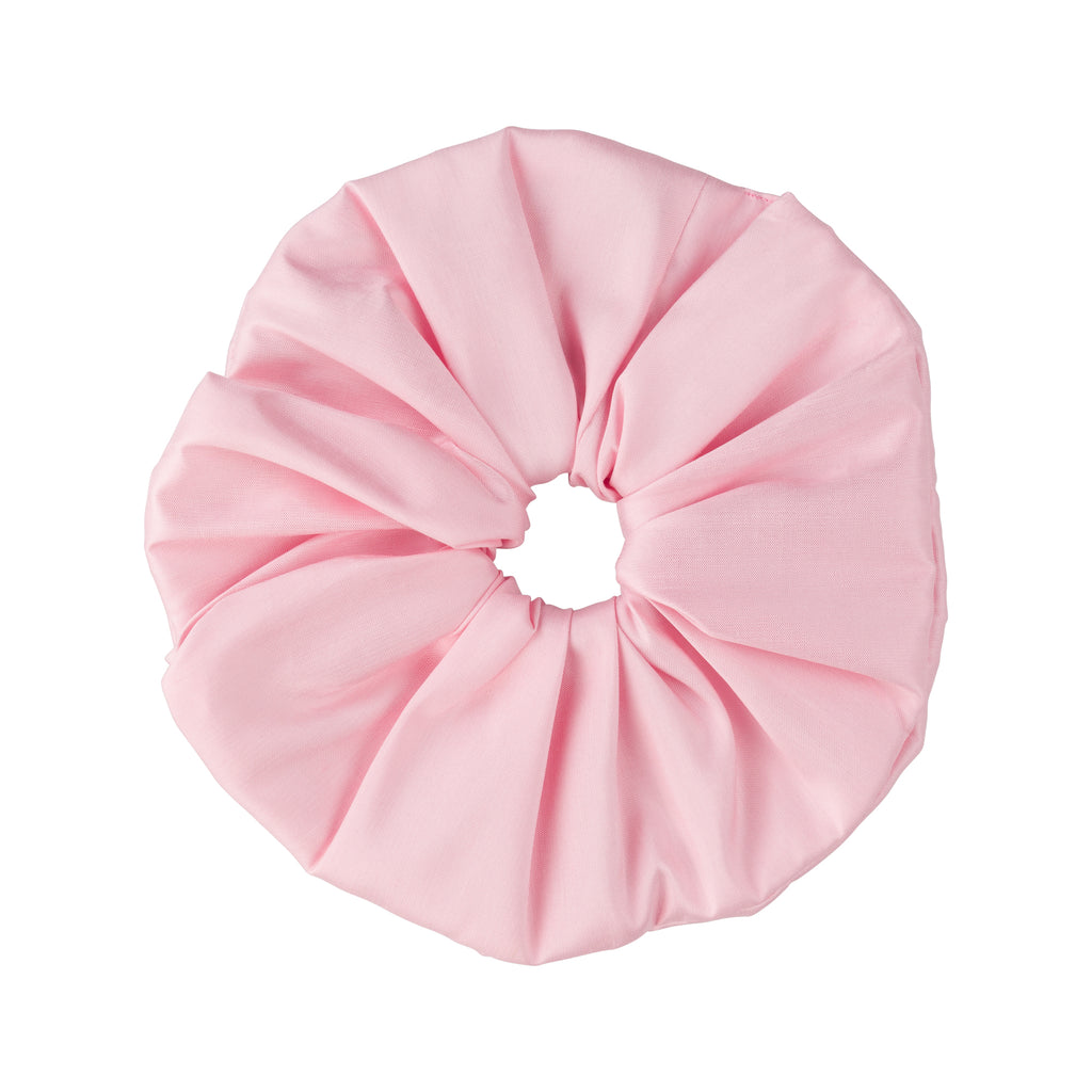 candy pink frill silk scrunchie by Home of Hai