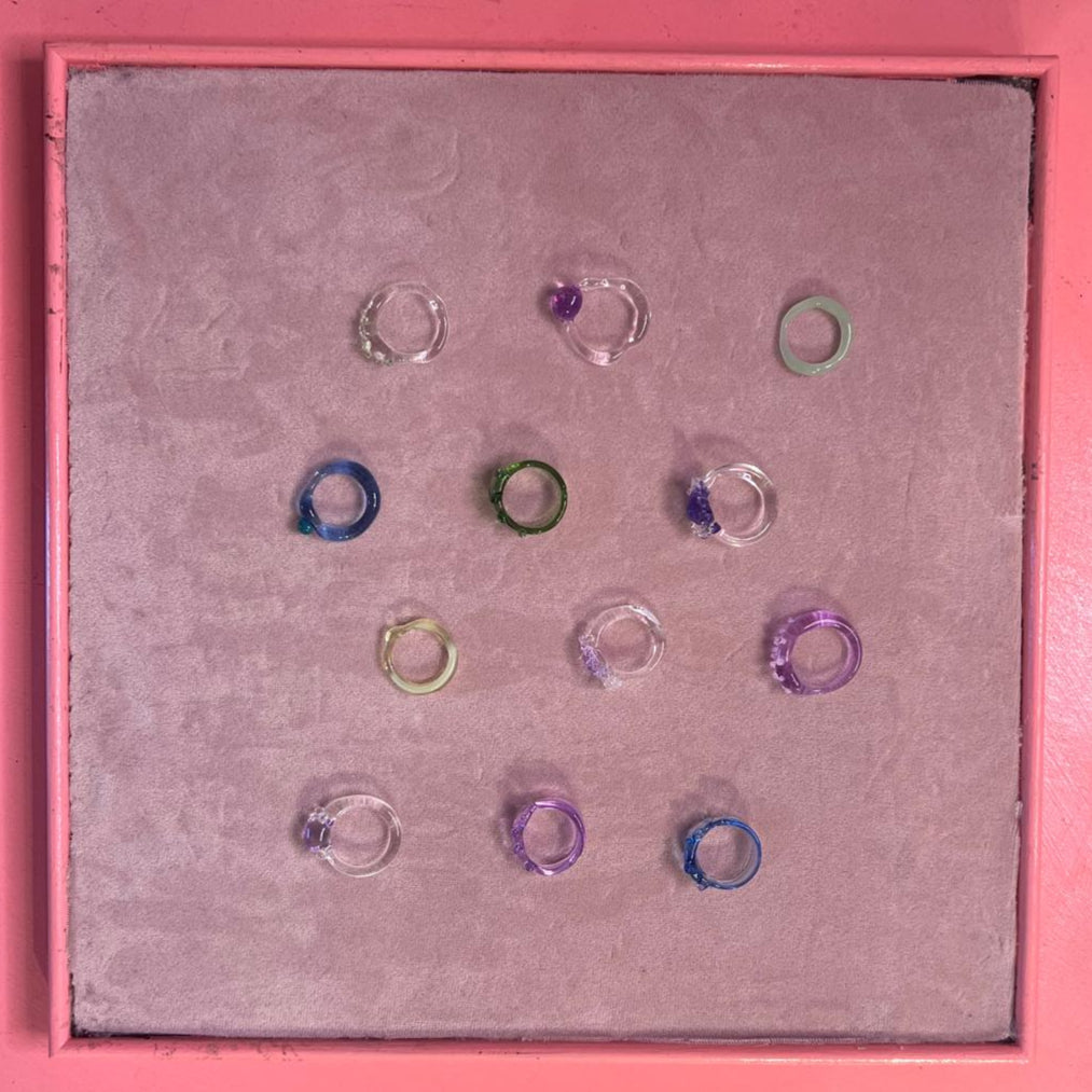 Handmade glass ring by SEVEN London