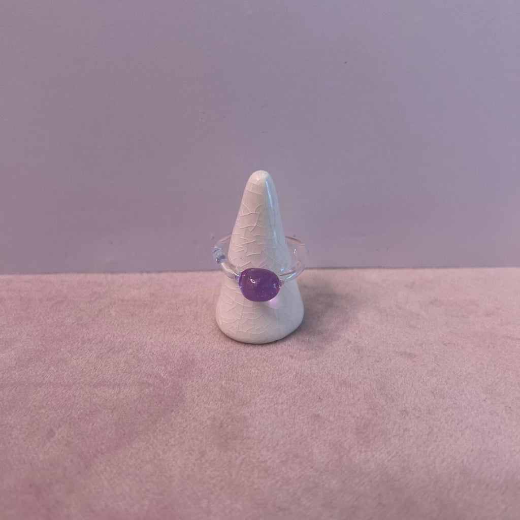 Handmade glass ring by SEVEN London