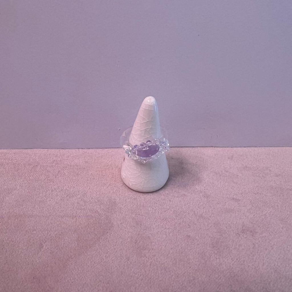 Handmade glass ring by SEVEN London