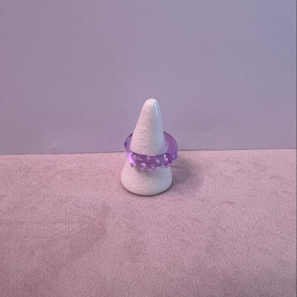 Handmade glass ring by SEVEN London