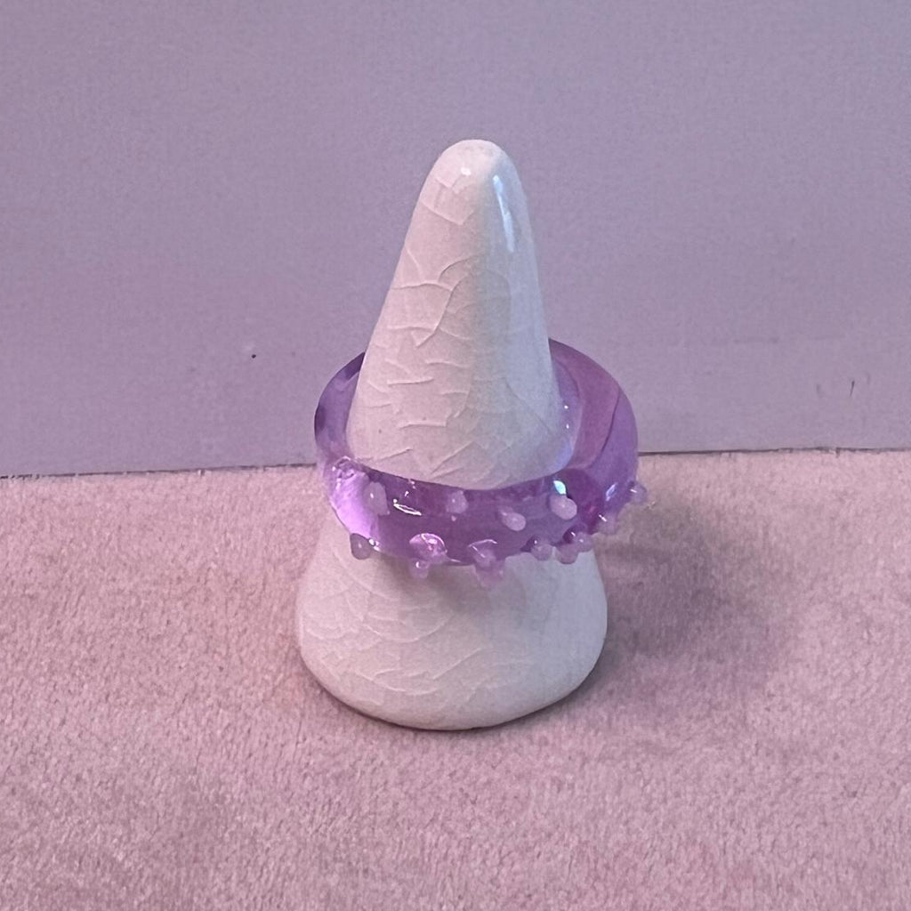 Handmade glass ring by SEVEN London