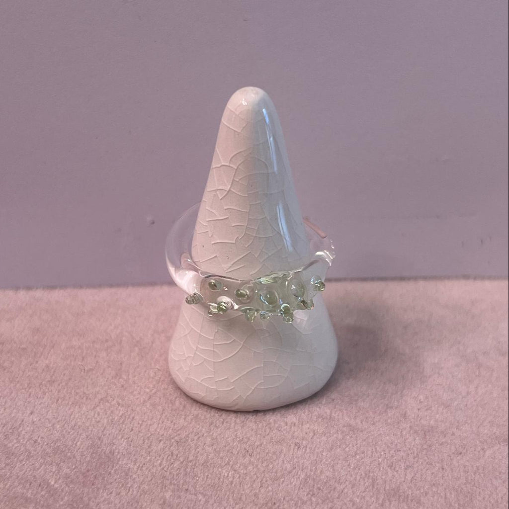 seven london glass handmade ring