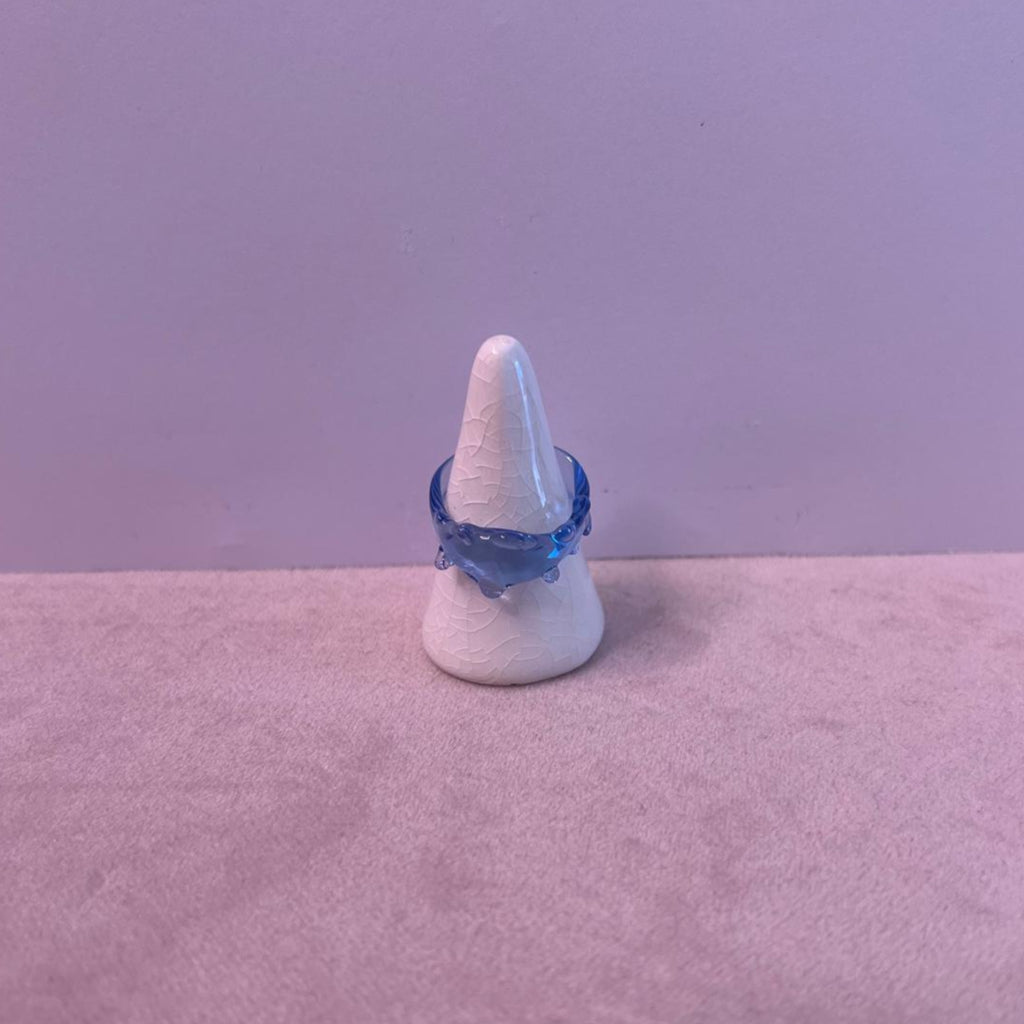 Handmade glass ring by SEVEN London