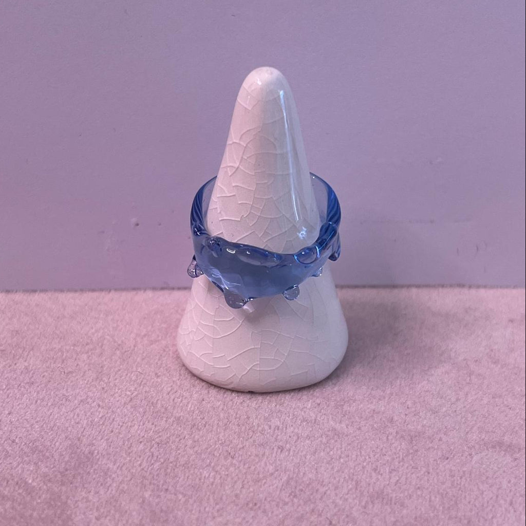 Handmade glass ring by SEVEN London