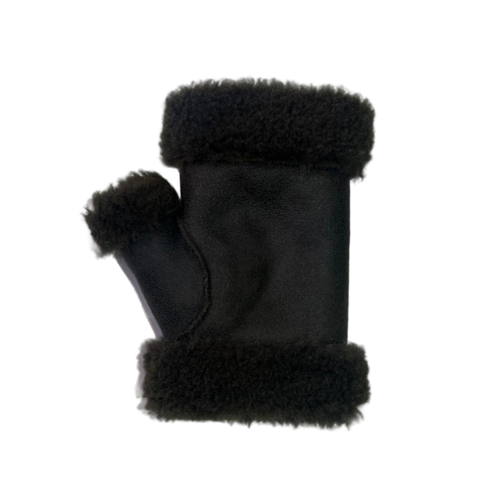 jakke SANDY Faux Shearling Gloves khaki dark green