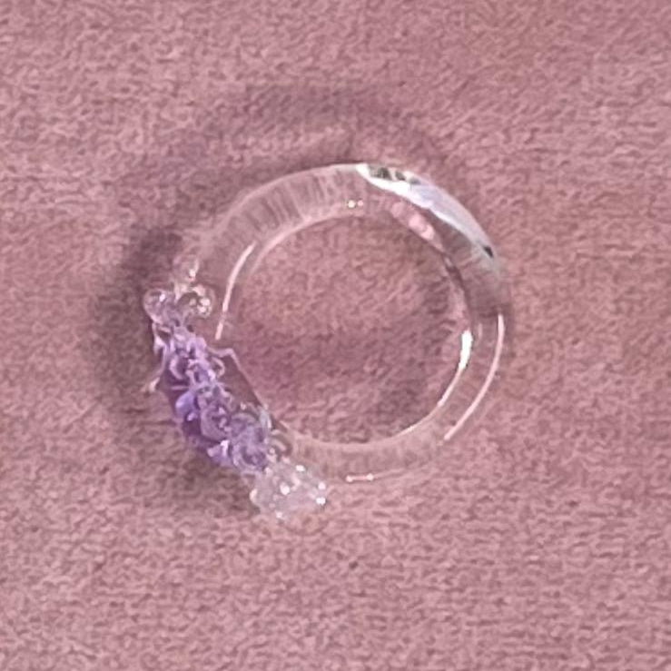 Handmade glass ring by SEVEN London