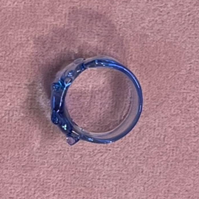 Handmade glass ring by SEVEN London