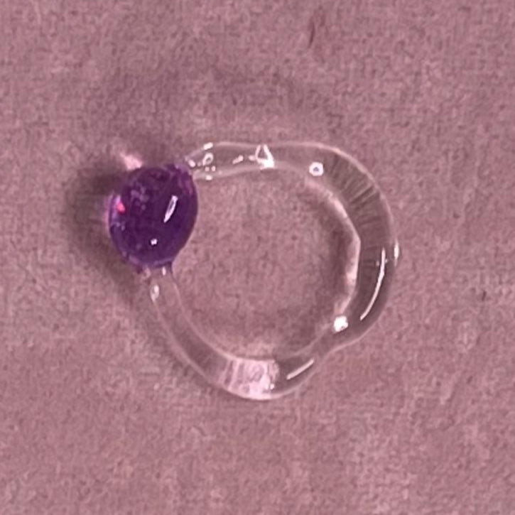 Handmade glass ring by SEVEN London