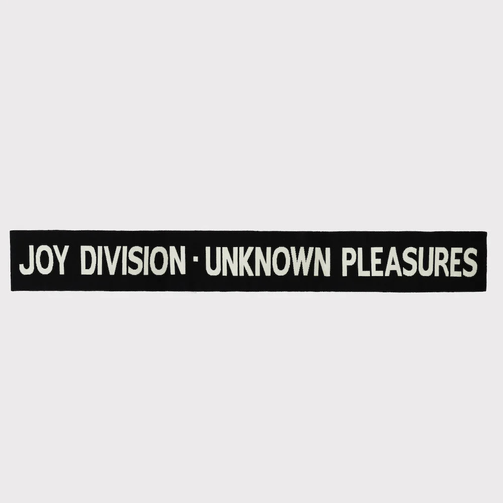 HADES joy division unknown pleasures black white knitted wool scarf