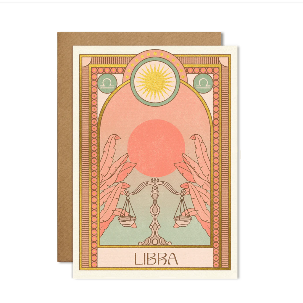 cai & jo zodiac horoscope greeting card libra