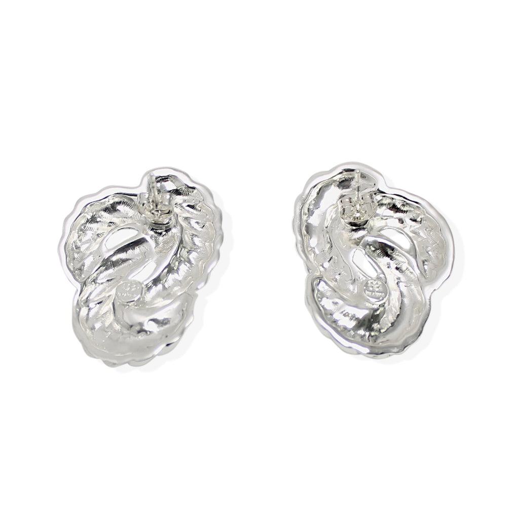By Alona Lolita earrings braided drop stud sterling silver