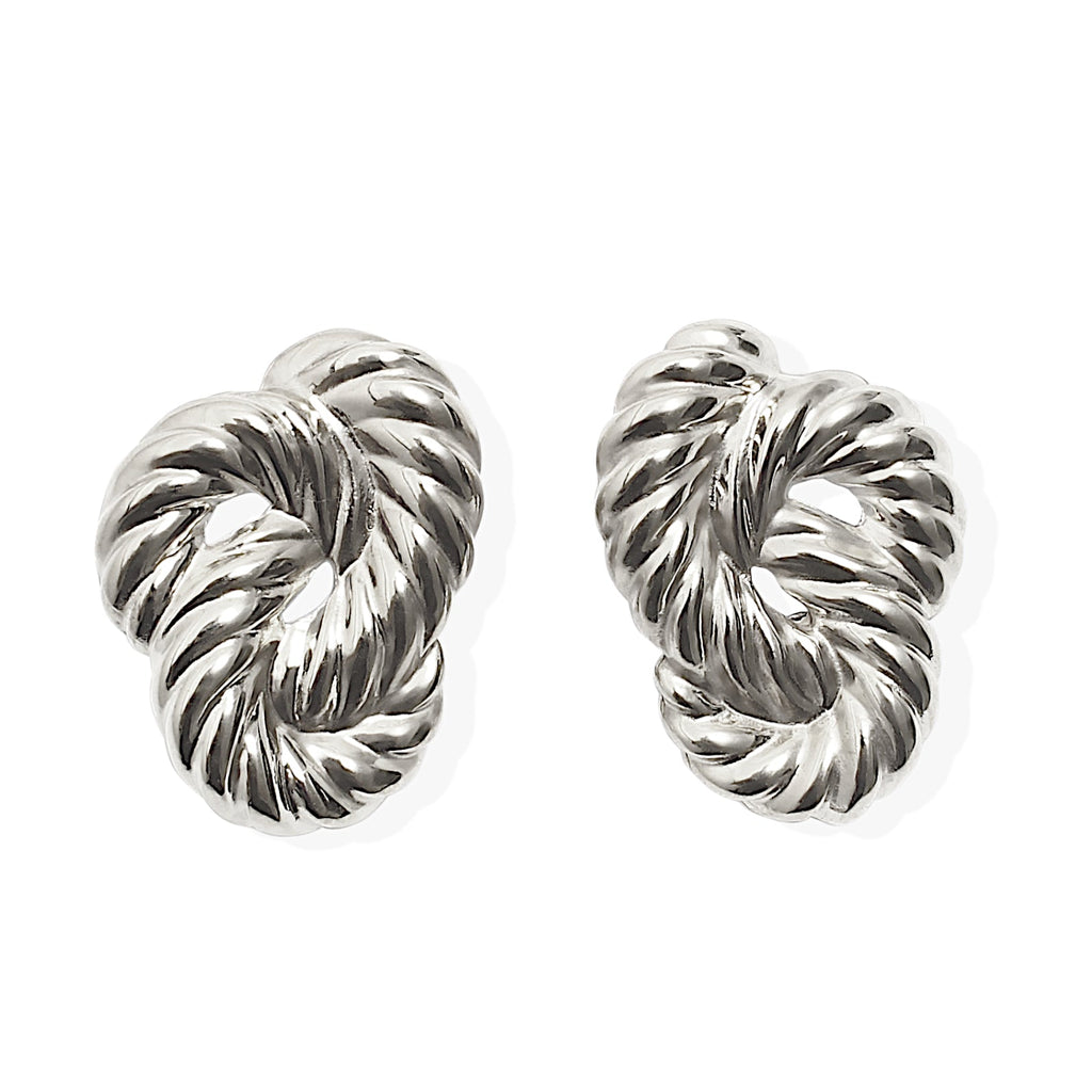 By Alona Lolita earrings braided drop stud sterling silver