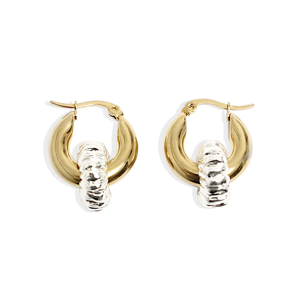 By Alona Madeline hoop earring gold and silver