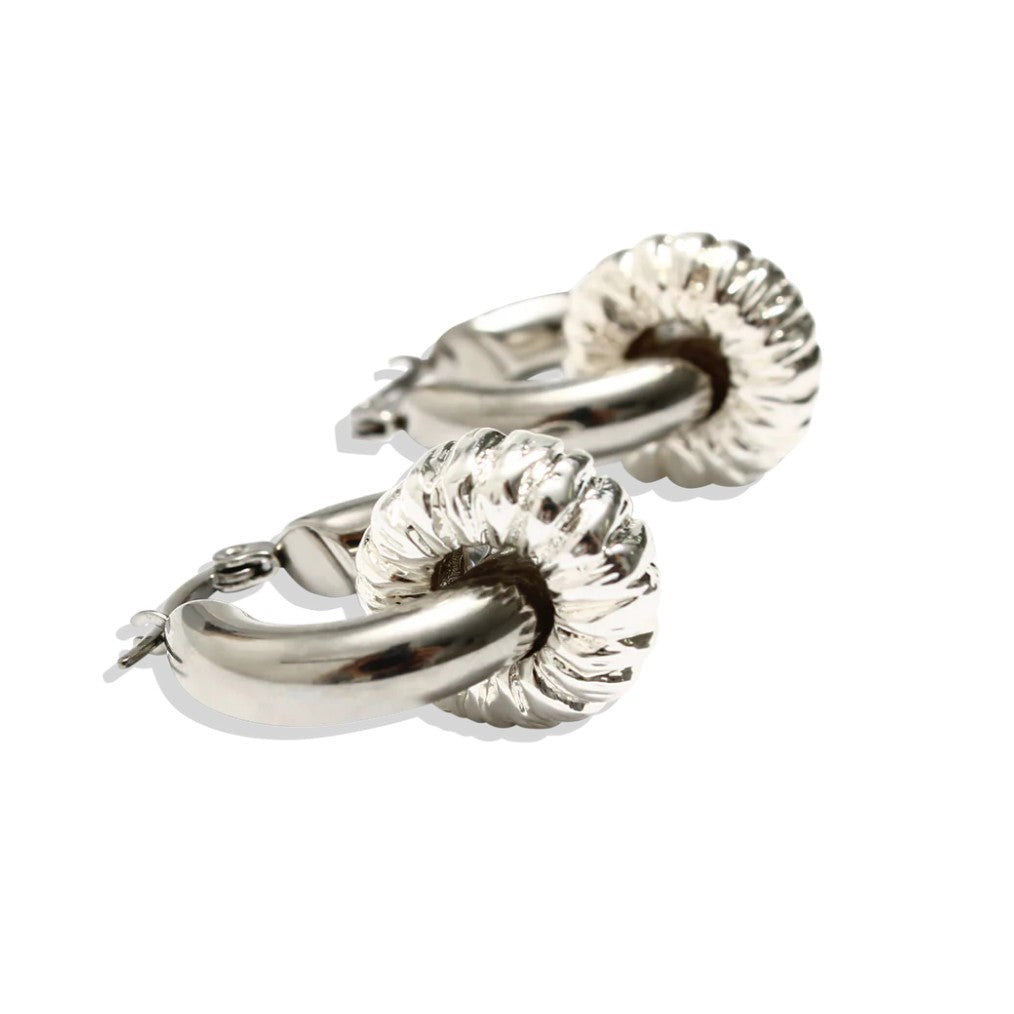 By Alona Madeline chunky hoop earrings Sterling silver