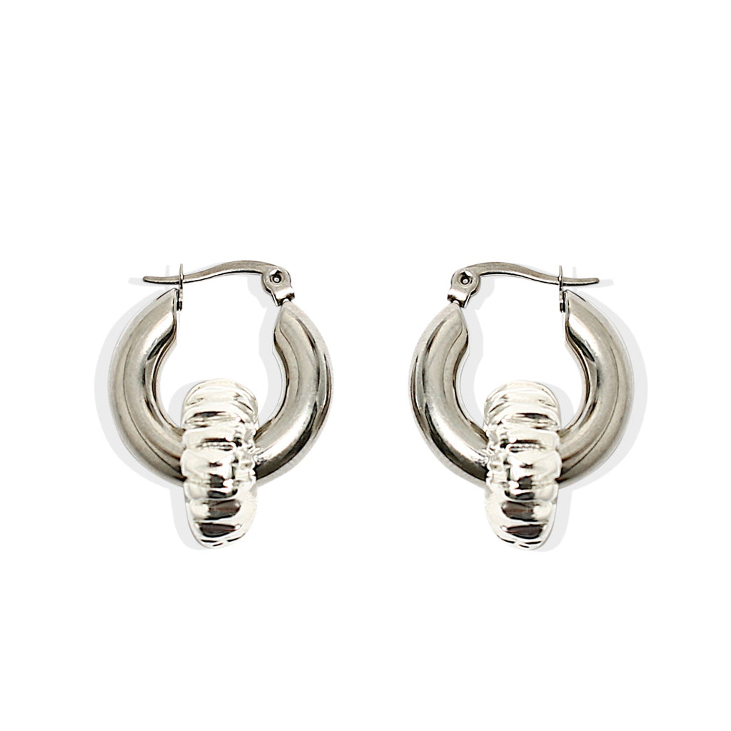 By Alona Madeline chunky hoop earrings Sterling silver