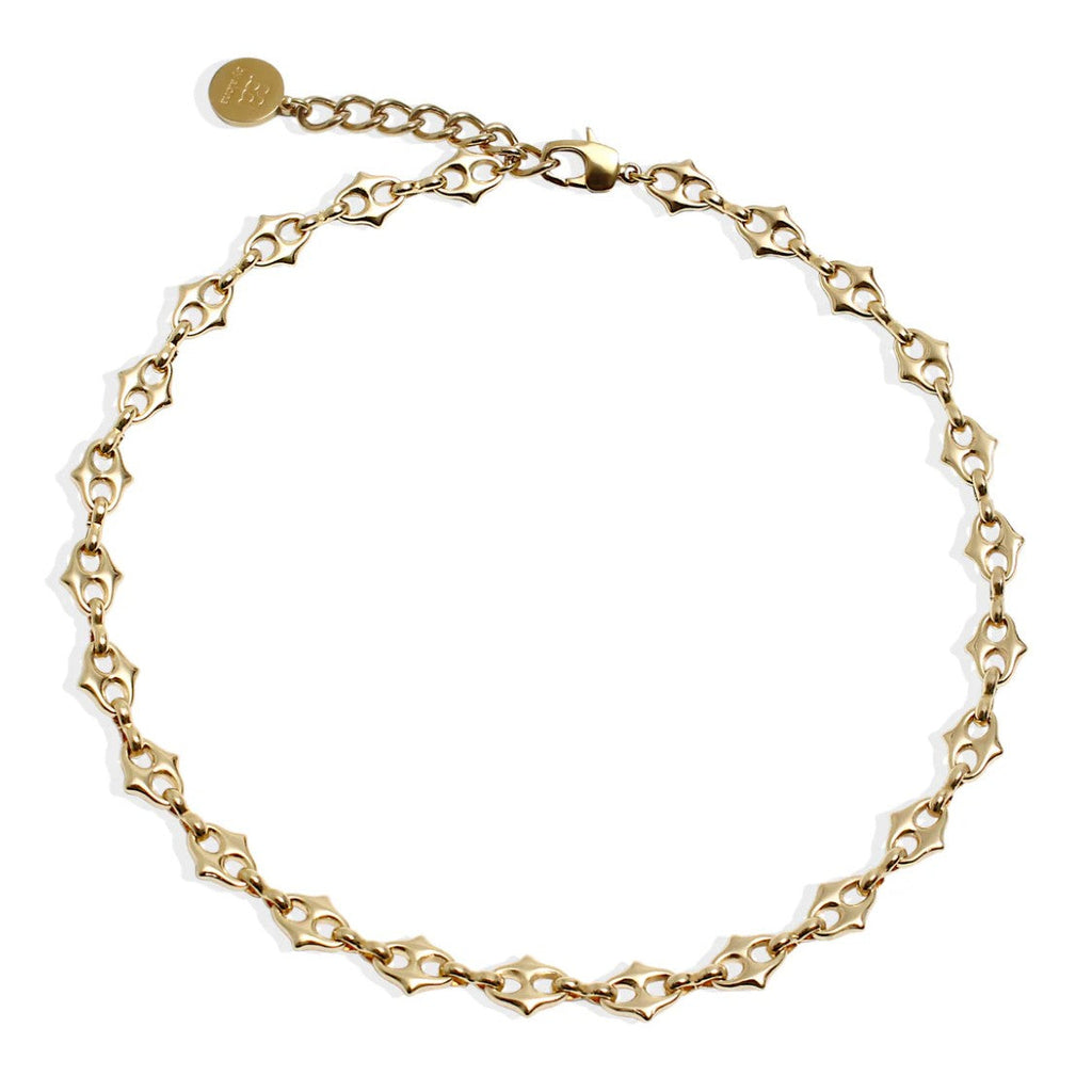 By Alona Rae necklace geometric chain link gold