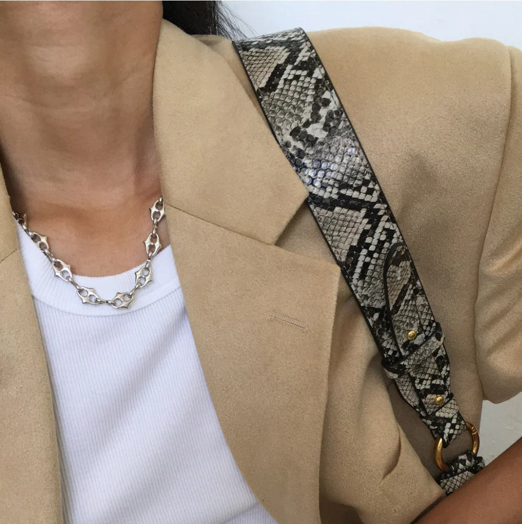 By Alona Rae necklace geometric chain link Sterling silver