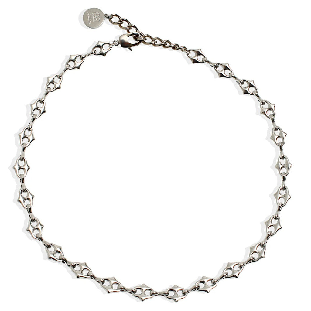 By Alona Rae necklace geometric chain link Sterling silver