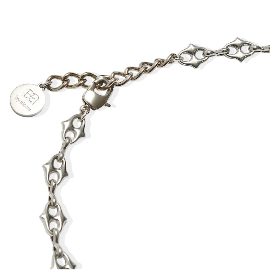 By Alona Rae necklace geometric chain link Sterling silver