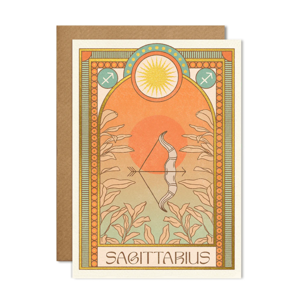 cai & jo zodiac horoscope greeting card sagittarius