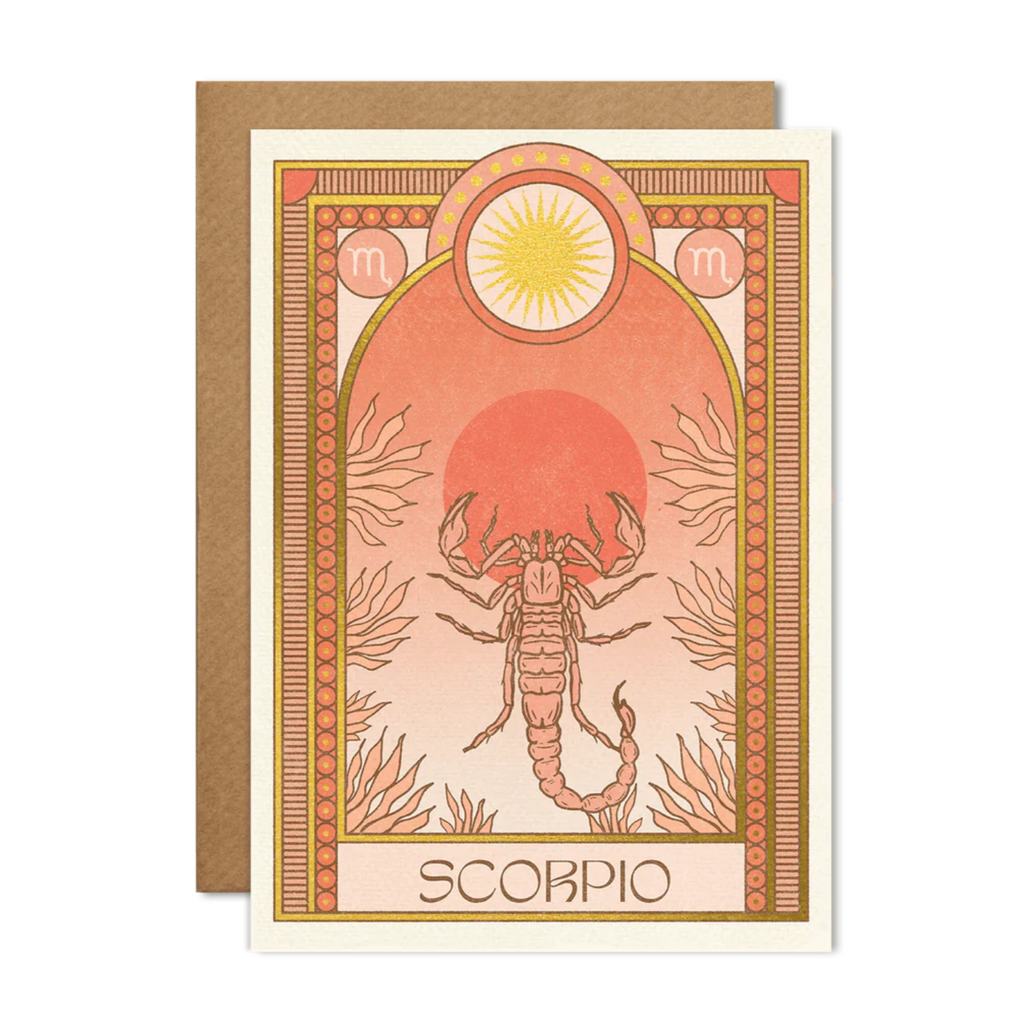 CAI & JO greeting card horoscope zodiac scorpio