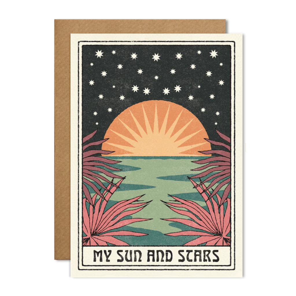 CAI & JO greeting card my sun & and stars