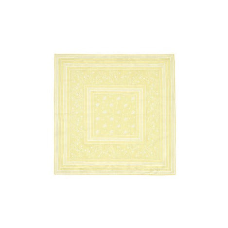 light yellow and white paisley pattern neckerchief classic scarf by Skall Studio