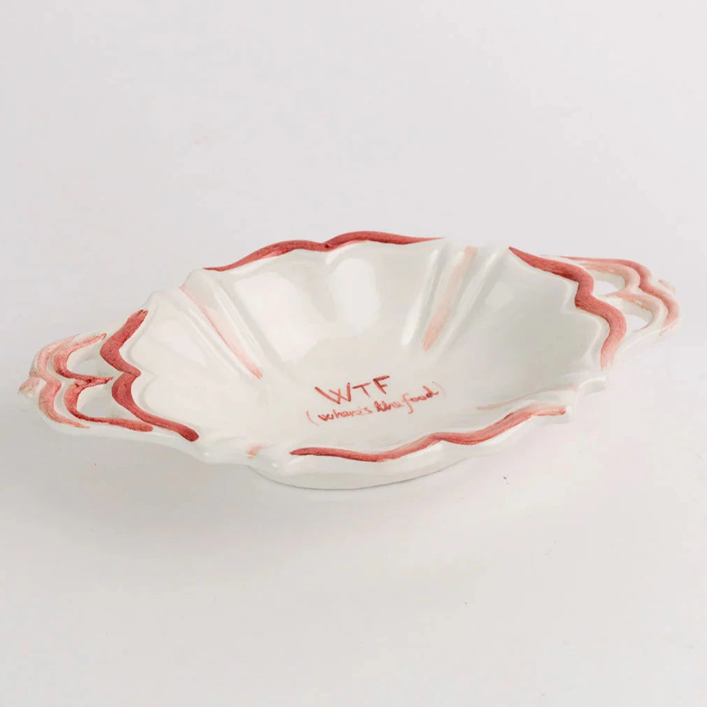 musae studio WTF (Where's the Food) Aperitif Bowl hand painted Italy ceramic