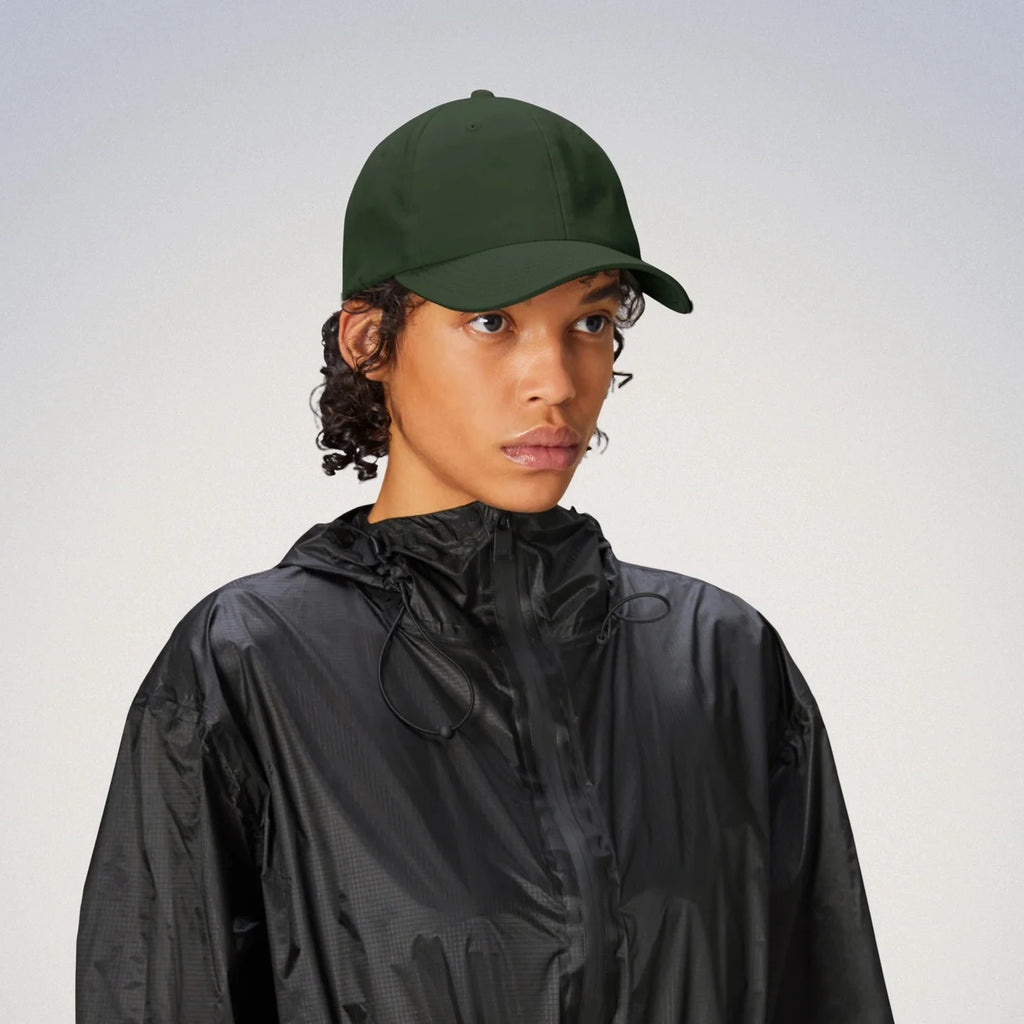 khaki dark green waterproof cap by Rains
