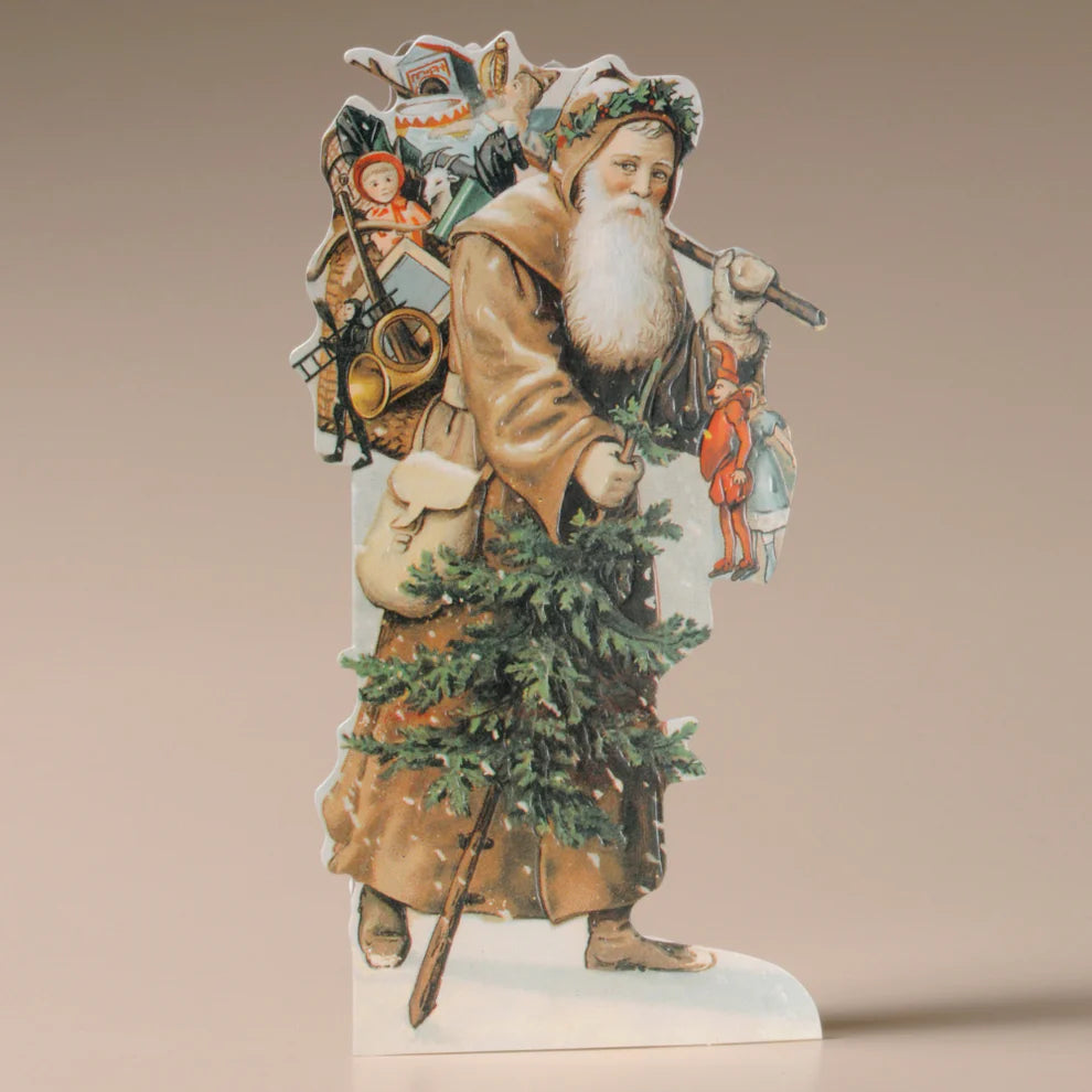 mamelok Victorian Christmas Greeting Card Set of 10 boxed vintage style die cut