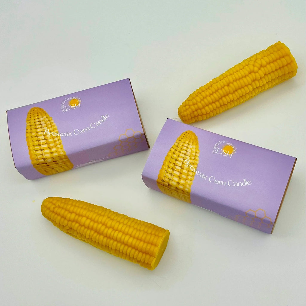 esh bougie corn on the cob beeswax candle