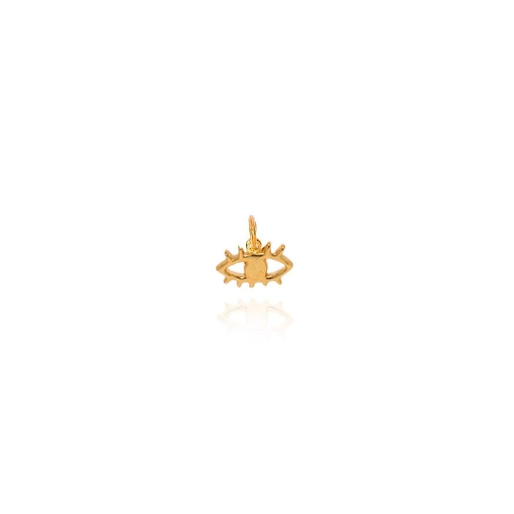 hermina athens tiny EVIL EYE Charm gold greek