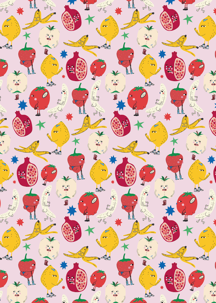 Fruity Basket wrapping paper by Eat the Moon