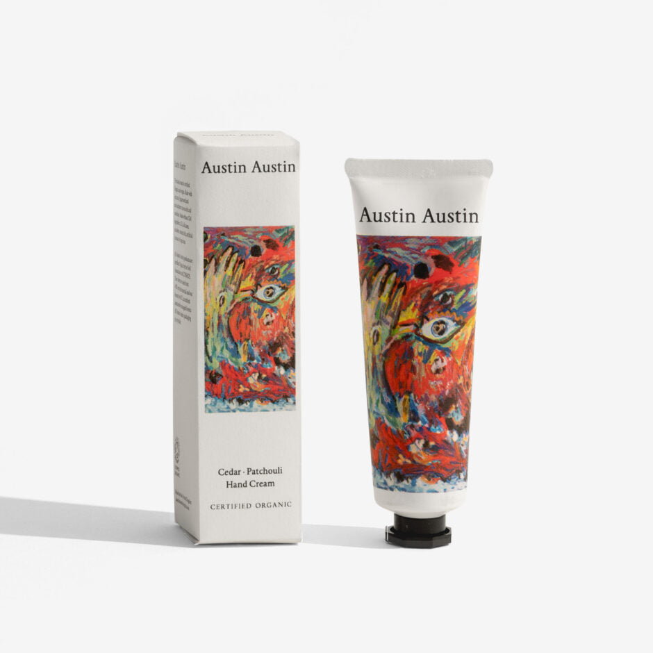 austin austin hand cream cedar patchouli organic tube 50ml