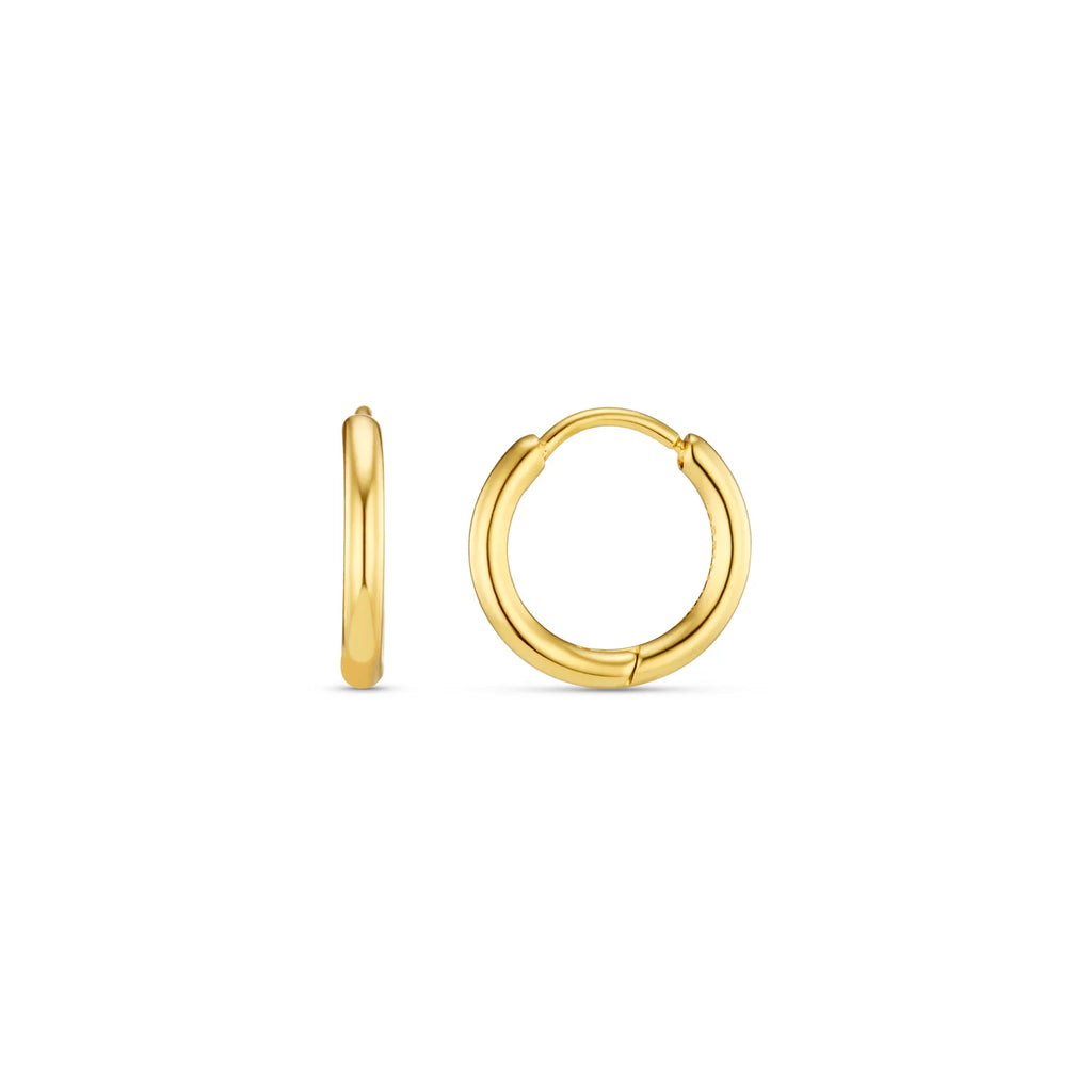 orelia LUXE Huggie Hoop Earrings gold