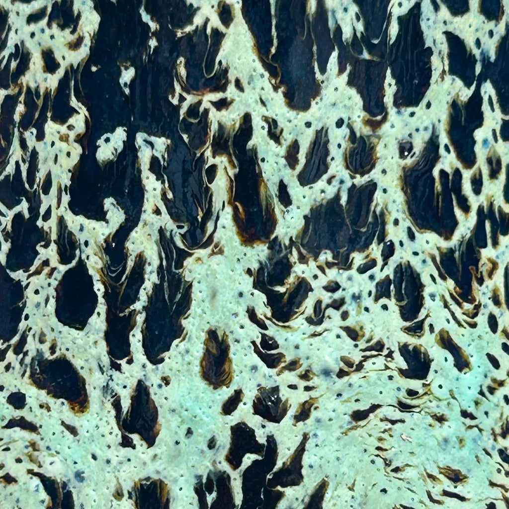 Hand-crafted ceramic incense burner by London brand Staye Studio ember 003 green