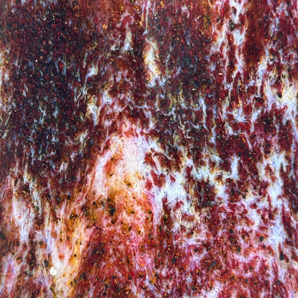 Hand-crafted ceramic incense burner by London brand Staye Studio ember 006 red pink