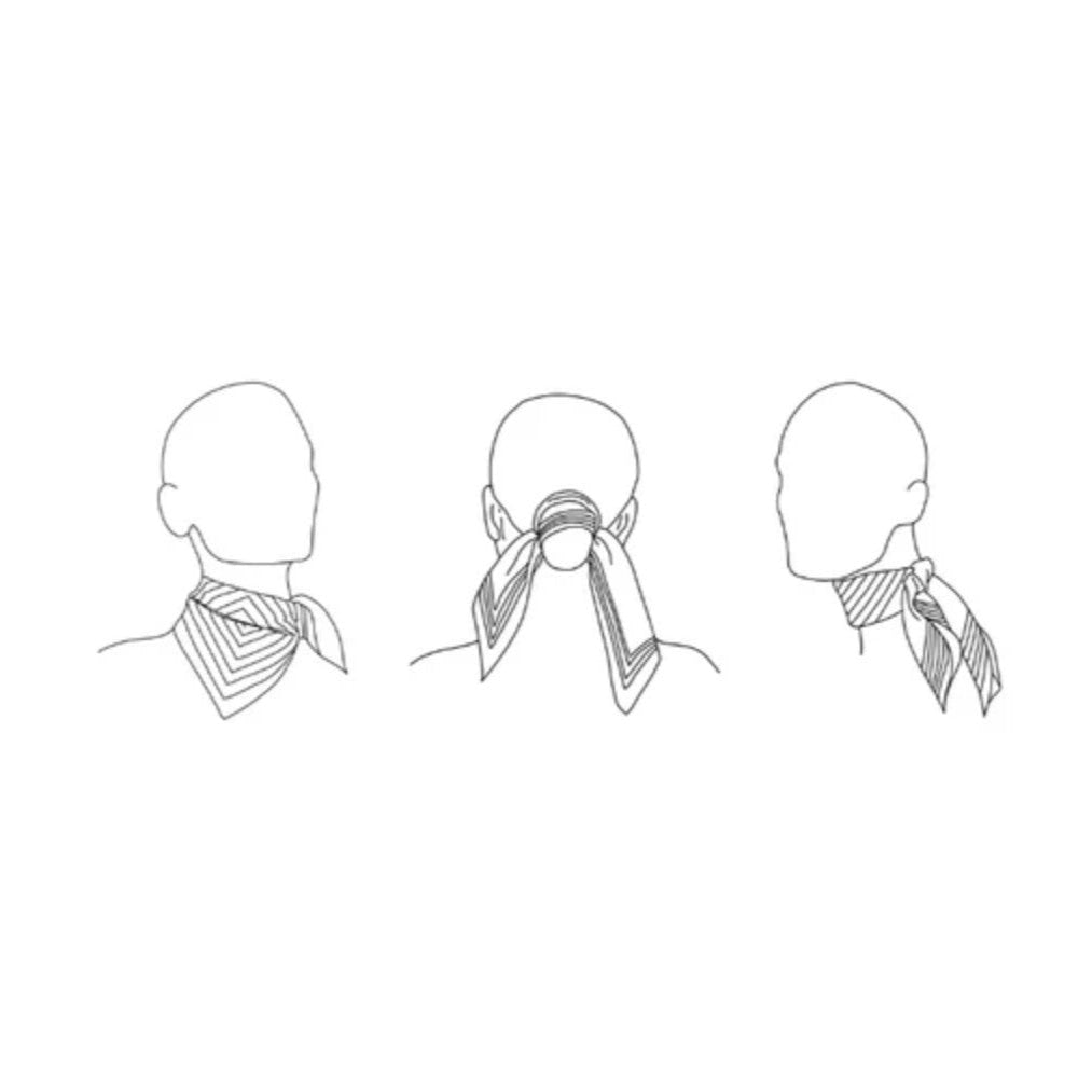 how to tie your le scarf 50 x 50cm 100% silk scarf