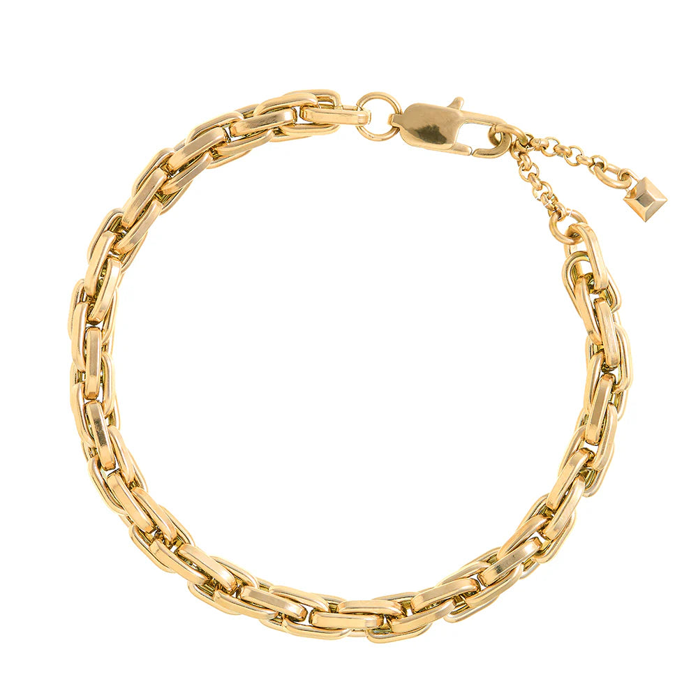 orelia LUXE Interlocking Link Chain Bracelet gold