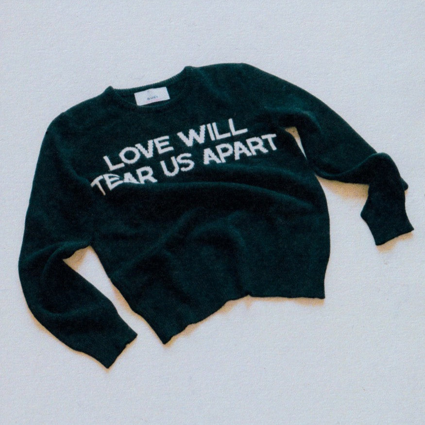 hades love will tear us apart joy division black knitted wool jumper