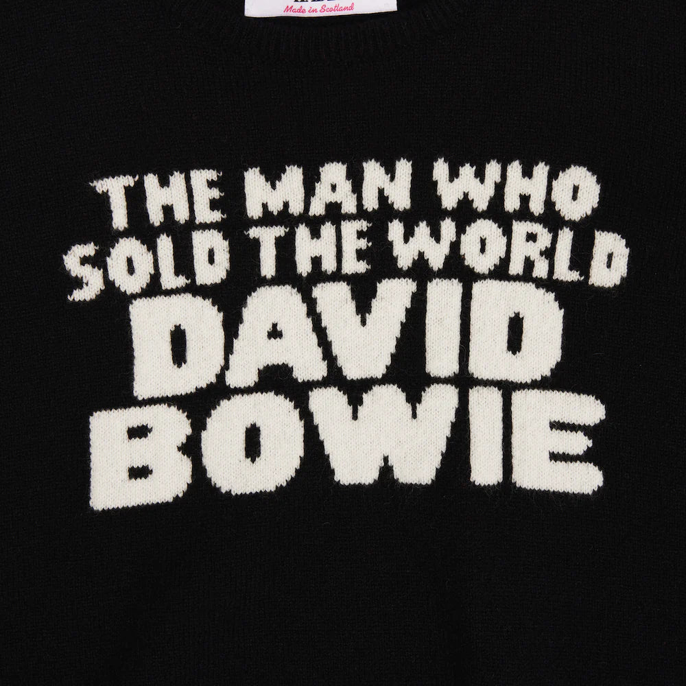 hades bowie man who sold the world knitted wool jumper black